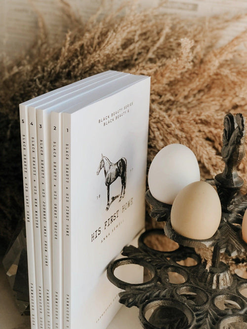 Black Beauty Heirloom Linen 5 Book Set | Read & Learn Classics for Kids - Farmhouse Book Co.